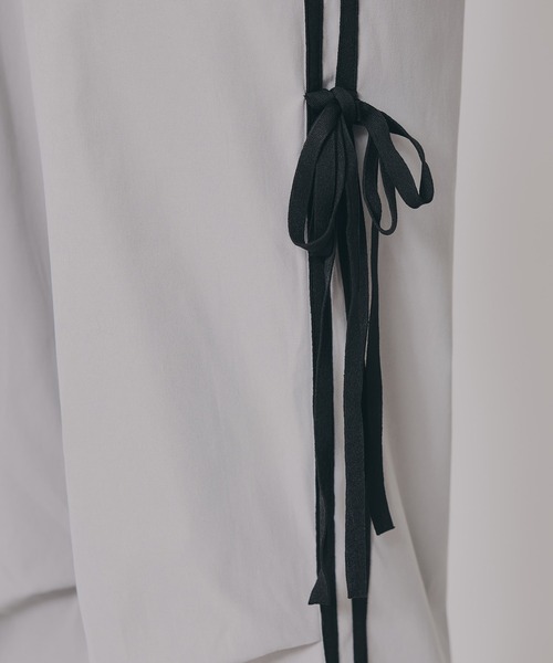 REDYAZEL（レディアゼル）の「サイドリボンラインパラシュートパンツ（その他パンツ・レディース・ピンク/ライトグレー/ブラック/キナリ・FREE）」の15枚目の写真