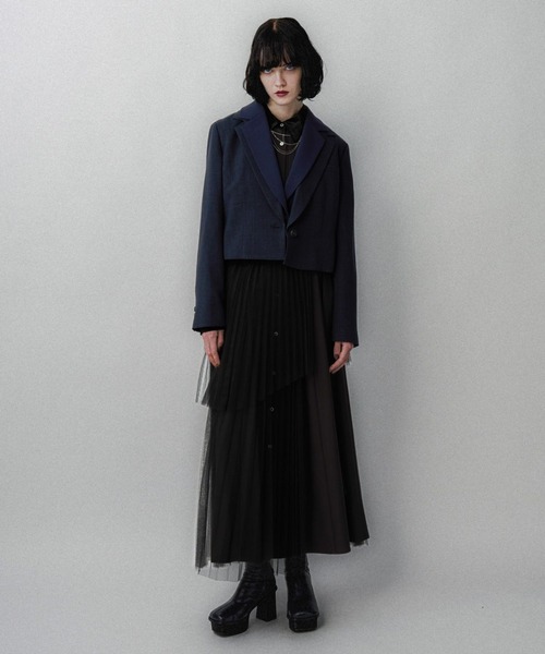 HARE ハレ サスツキ　チュールスカート ワンピース　ブラック シースルー HARE ハレ サスツキ チュールスカート ワンピース ブラック シースルー