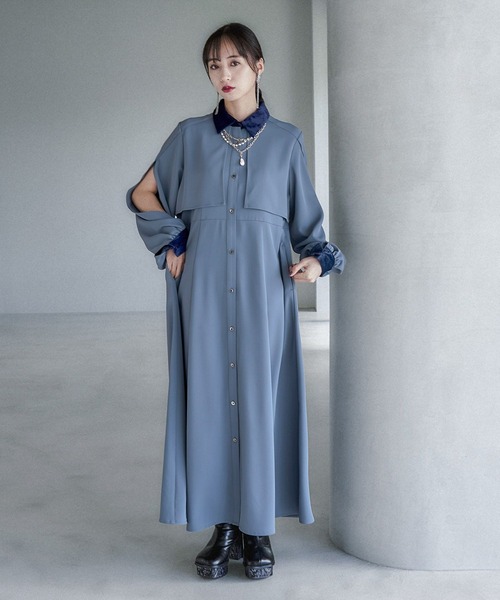 HARE（ハレ）の「2Pシアープリーツスカートツキワンピース(HARE