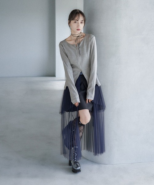 HARE（ハレ）の「2Pシアープリーツスカートツキワンピース(HARE