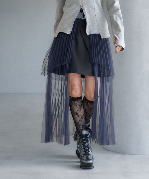 HARE（ハレ）の「2Pシアープリーツスカートツキワンピース(HARE