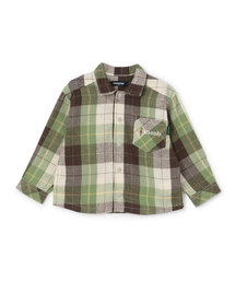 kladskap | 電車刺しゅう長袖チェックシャツ(シャツ/ブラウス)