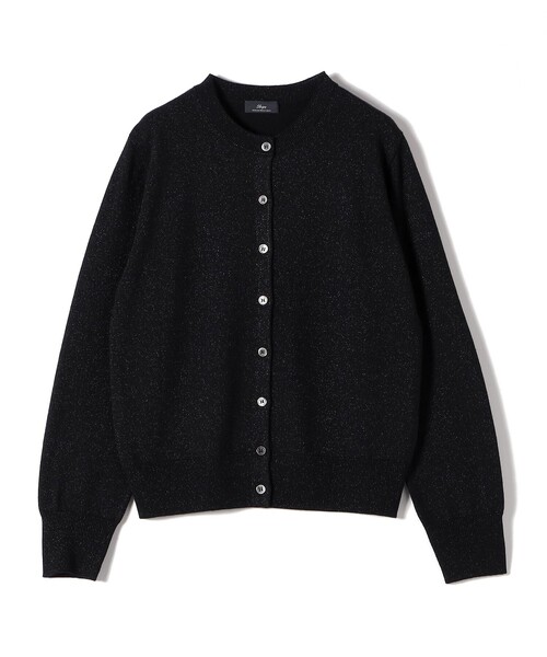 SHIPS Primary Navy Label:〈手洗い可能〉VICTORIA ラメ カーディガン