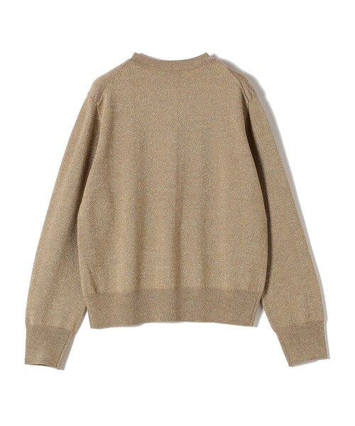 SHIPS Primary Navy Label:〈手洗い可能〉VICTORIA ラメ カーディガン