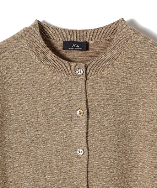 SHIPS Primary Navy Label:〈手洗い可能〉VICTORIA ラメ カーディガン