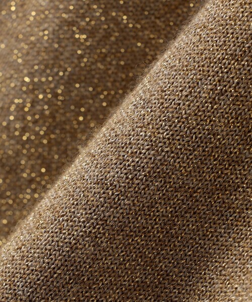 SHIPS Primary Navy Label:〈手洗い可能〉VICTORIA ラメ カーディガン