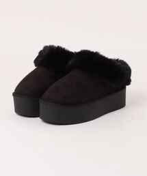 moz | 【MOZ】厚底ファーブーツ(ブーツ)