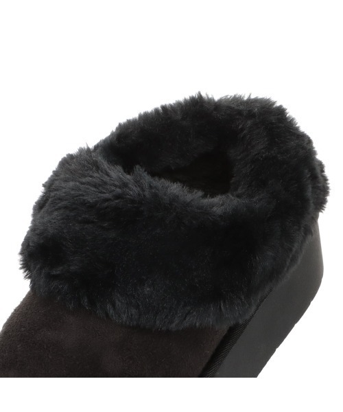 moz（モズ）の「【MOZ】厚底ファーブーツ（ブーツ・レディース・ブラック/キャメル/アイボリー・M/S/LL/L）」の13枚目の写真