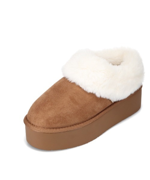 moz（モズ）の「【MOZ】厚底ファーブーツ（ブーツ・レディース・ブラック/キャメル/アイボリー・M/S/LL/L）」の22枚目の写真