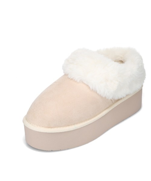 moz（モズ）の「【MOZ】厚底ファーブーツ（ブーツ・レディース・ブラック/キャメル/アイボリー・M/S/LL/L）」の14枚目の写真