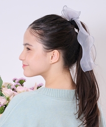 pom ponette junior（ポンポネットジュニア）の「シアーリボンヘアゴム（その他ヘアアクセサリー・キッズ）」