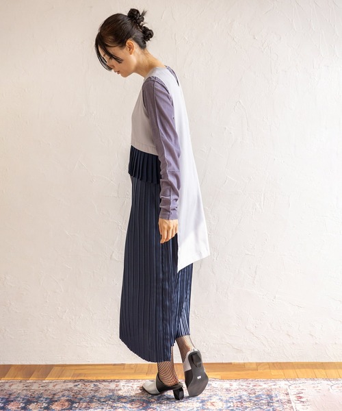 OSMOSIS(オズモーシス)の「2WAYレイヤードプリーツワンピース(ワンピース・レディース・その他/ブラック/ライトグレー・ONE SIZE)」の19枚目の写真