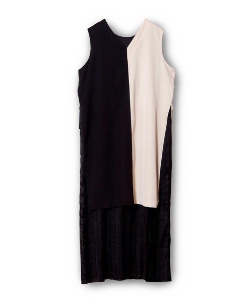 セール】2WAYレイヤードプリーツワンピース（ワンピース）｜OSMOSIS