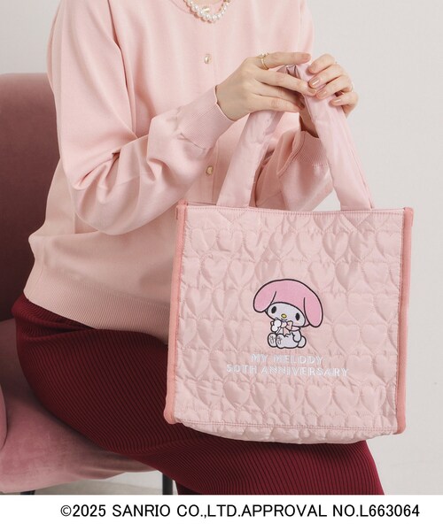 ITS'DEMO(イッツデモ)の「<マイメロディ・クロミ×イッツデモ>コラボトート(トートバッグ・レディース・ブラック/ピンク系・00)」の2枚目の写真
