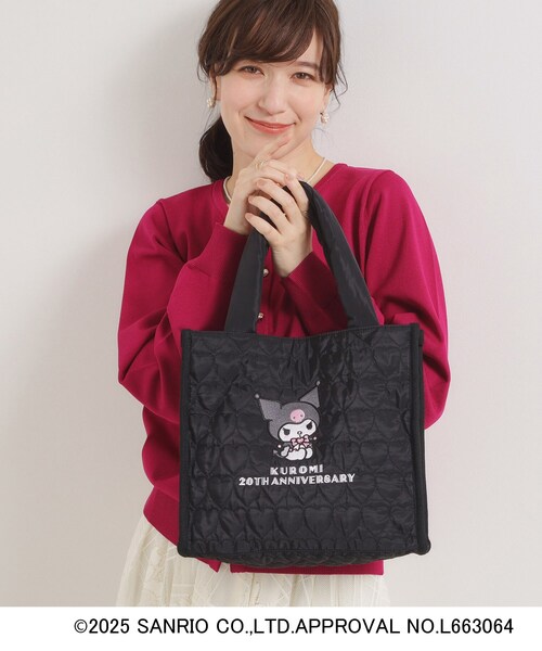 ITS'DEMO(イッツデモ)の「<マイメロディ・クロミ×イッツデモ>コラボトート(トートバッグ・レディース・ブラック/ピンク系・00)」の1枚目の写真
