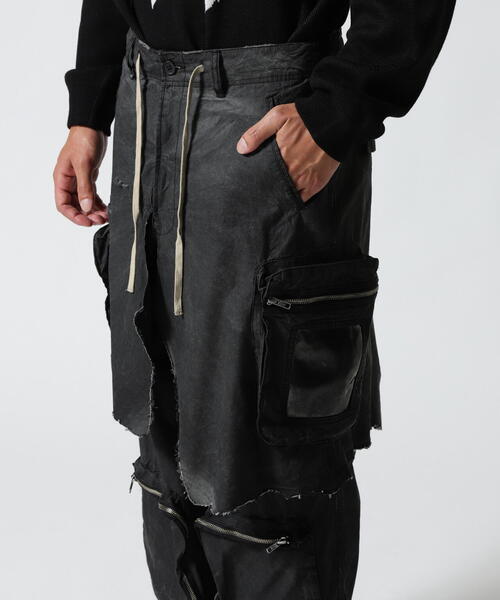 FR(13)NDS（フレンズ）の「FR(13)NDS /フレンズ/Fake Latyered Cargo Pants（カーゴパンツ・メンズ・カーキ/ブラック・L/M）」の19枚目の写真