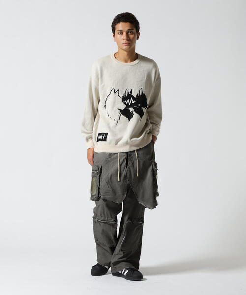 FR(13)NDS（フレンズ）の「FR(13)NDS /フレンズ/Fake Latyered Cargo Pants（カーゴパンツ・メンズ・カーキ/ブラック・L/M）」の6枚目の写真