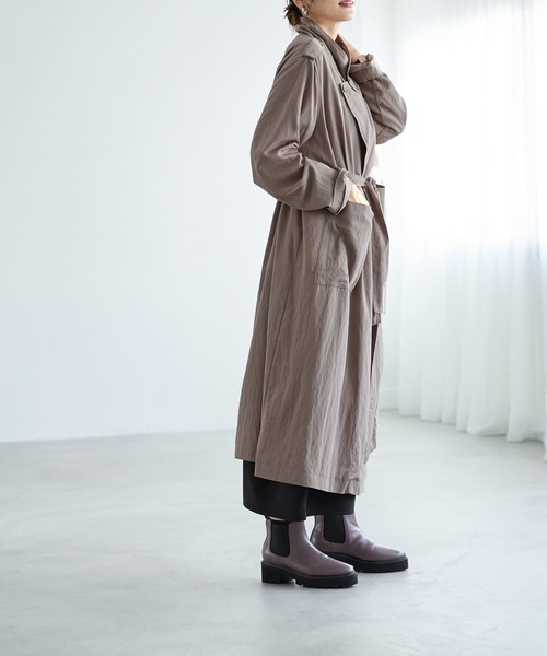 STYLE DELI（スタイルデリ）の「襟元2WAYエアリートレンチコート