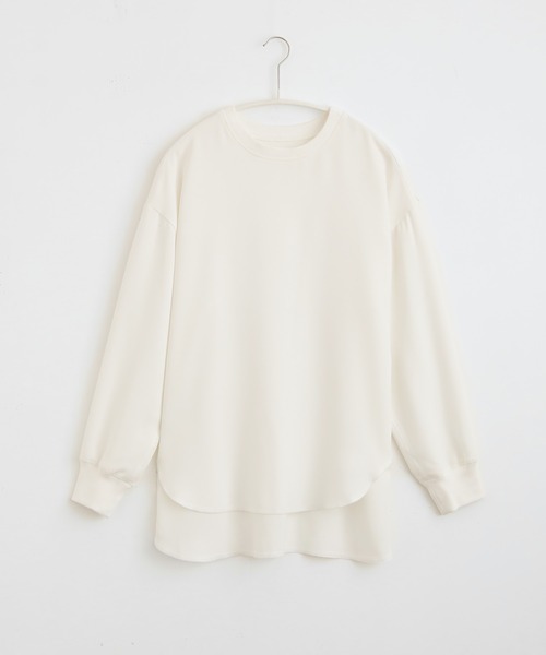 for/c(フォーシー)の「ジョーゼットきれいめカジュアルロングスリーブブラウス【サスティナブル】(Tシャツ/カットソー・レディース・ブラック/オフホワイト・M/L)」の19枚目の写真