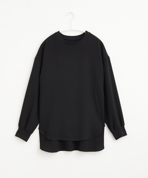 for/c(フォーシー)の「ジョーゼットきれいめカジュアルロングスリーブブラウス【サスティナブル】(Tシャツ/カットソー・レディース・ブラック/オフホワイト・M/L)」の20枚目の写真