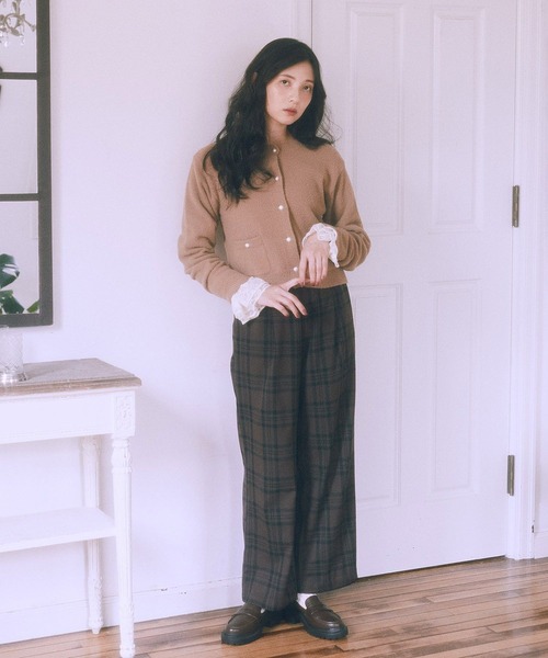 earth music&ecology（アースミュージックアンドエコロジー）の「【吸湿発熱】あったかフェミニンインナー（袖レース）（Tシャツ/カットソー・レディース・オフホワイト・F）」の8枚目の写真