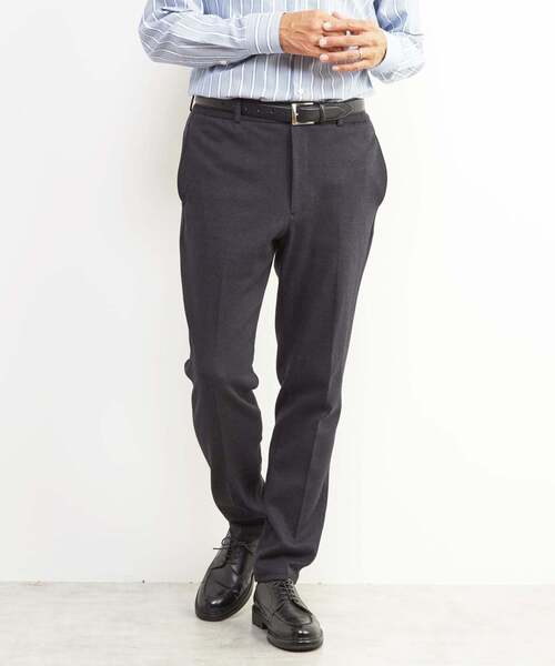 MEN'S MELROSE(メンズメルローズ)の「ムリネシリーズコンフォートパンツ(セットアップ可)(スラックス・メンズ・ネイビー/ダークネイビー/ブラック/グレー・2/3/4/5)」の4枚目の写真