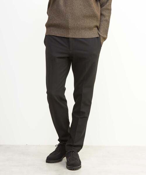 MEN'S MELROSE(メンズメルローズ)の「ムリネシリーズコンフォートパンツ(セットアップ可)(スラックス・メンズ・ネイビー/ダークネイビー/ブラック/グレー・2/3/4/5)」の2枚目の写真