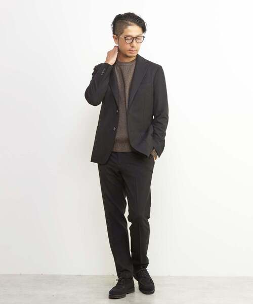 MEN'S MELROSE(メンズメルローズ)の「ムリネシリーズコンフォートパンツ(セットアップ可)(スラックス・メンズ・ネイビー/ダークネイビー/ブラック/グレー・2/3/4/5)」の8枚目の写真