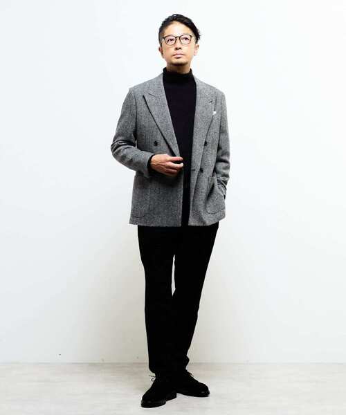 MEN'S MELROSE(メンズメルローズ)の「ムリネシリーズコンフォートパンツ(セットアップ可)(スラックス・メンズ・ネイビー/ダークネイビー/ブラック/グレー・2/3/4/5)」の13枚目の写真