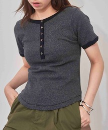 【Robert P. Miller】パネルリブ ヘンリーネックTシャツ S/S Tシャツ RM261-2265