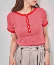 【Robert P. Miller】パネルリブ ヘンリーネックTシャツ S/S Tシャツ RM261-2265