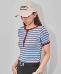 【Robert P. Miller】パネルリブ ヘンリーネックTシャツ S/S Tシャツ RM261-2265