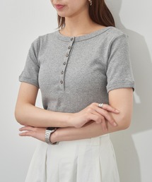【Robert P. Miller】パネルリブ ヘンリーネックTシャツ S/S Tシャツ RM261-2265