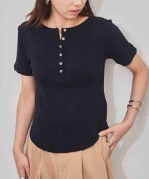 【Robert P. Miller】パネルリブ ヘンリーネックTシャツ S/S Tシャツ RM261-2265