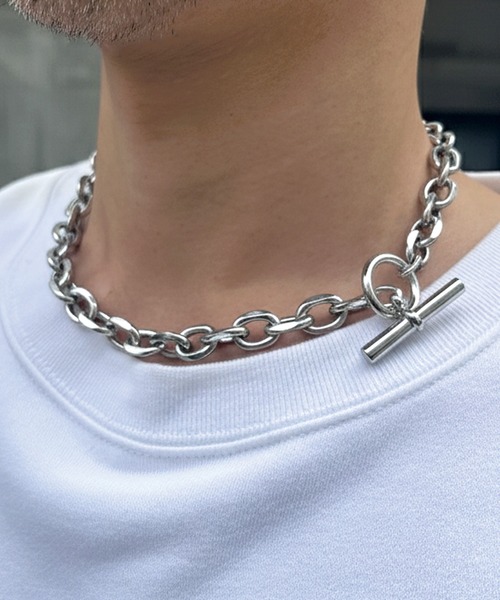 yield（イールド）の「【yield select】Design Chain Necklace ショートタイプ デザイン チェーン ネックスレス PDMNL-001-003（ネックレス・メンズ・シルバー系2/シルバー系1/シルバー系3・FREE）」の2枚目の写真