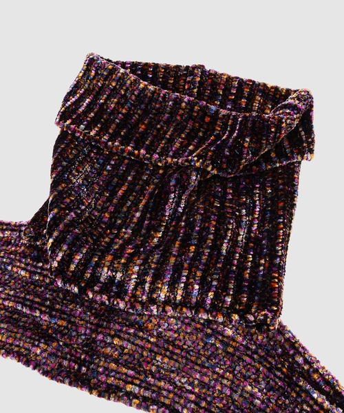 DRIES VAN NOTEN（ドリスヴァンノッテン）の「TEYA 2723 W.K.SCARF（ストール/ショール・レディース・グレー/パープル・ONE SIZE）」の3枚目の写真