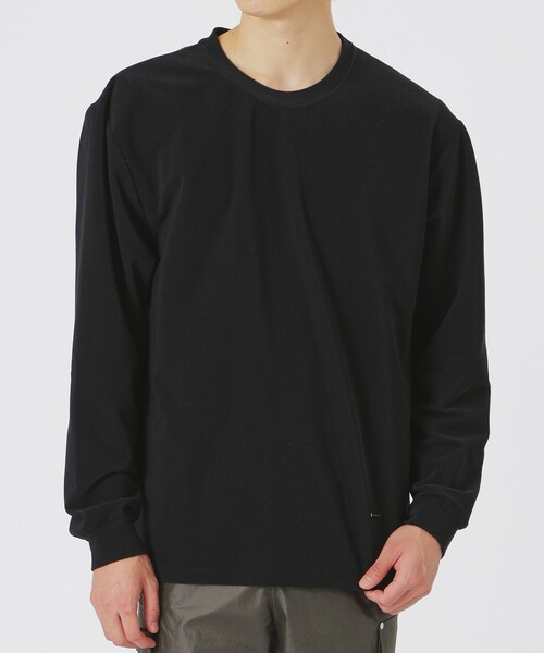 LOVELESS(ラブレス)の「ハイテンションコールトップス(Tシャツ/カットソー・メンズ・オフホワイト/ブラウン系その他2/ブラック・L/M)」の12枚目の写真