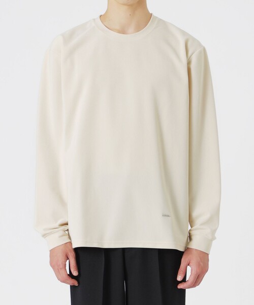 LOVELESS(ラブレス)の「ハイテンションコールトップス(Tシャツ/カットソー・メンズ・オフホワイト/ブラウン系その他2/ブラック・L/M)」の17枚目の写真