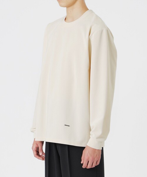 LOVELESS(ラブレス)の「ハイテンションコールトップス(Tシャツ/カットソー・メンズ・オフホワイト/ブラウン系その他2/ブラック・L/M)」の18枚目の写真