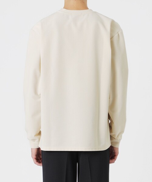 LOVELESS(ラブレス)の「ハイテンションコールトップス(Tシャツ/カットソー・メンズ・オフホワイト/ブラウン系その他2/ブラック・L/M)」の5枚目の写真