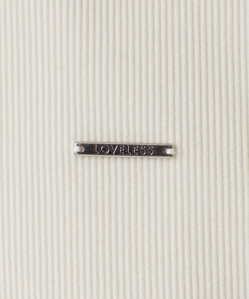 LOVELESS(ラブレス)の「ハイテンションコールトップス(Tシャツ/カットソー・メンズ・オフホワイト/ブラウン系その他2/ブラック・L/M)」の7枚目の写真