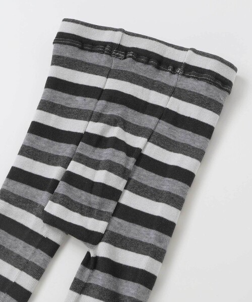 BeBe（ベベ）の「マルチボーダーレギンス+ショートルーズソックスセット(80~140cm)（レギンス/スパッツ・キッズ・グレー系その他/パープル系その他・XS/L/S/M）」の5枚目の写真