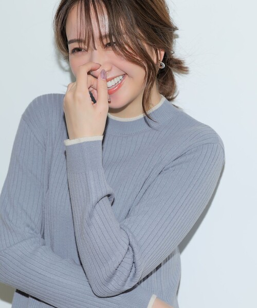 ANY SIS(エニィスィス)の「【2SET】ニット ボレロ × ワンピース セット(ワンピース・レディース・スカイブルー系/ブラック系/グレー系・X-LARGE)」の12枚目の写真