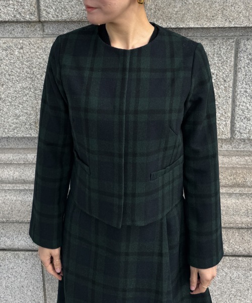 JENNE(ジェンヌ)の「JENNEチェックジャケット(その他アウター・レディース・ネイビー/ブラック・LARGE/MEDIUM/SMALL)」の14枚目の写真