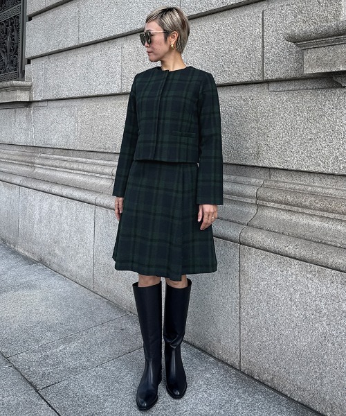 JENNE(ジェンヌ)の「JENNEチェックジャケット(その他アウター・レディース・ネイビー/ブラック・LARGE/MEDIUM/SMALL)」の16枚目の写真