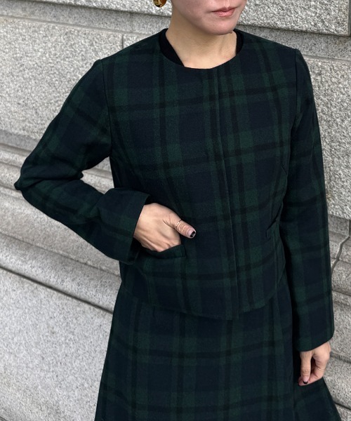 セール】JENNEチェックジャケット（その他アウター）｜JENNE（ジェンヌ