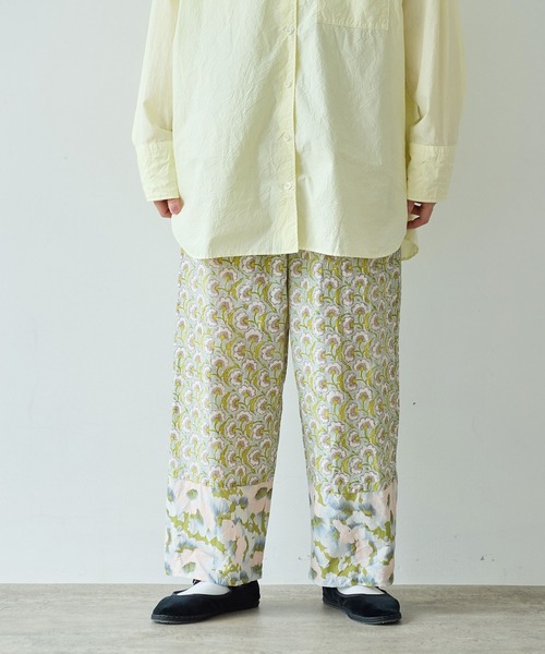 yuni（ユニ　）の「switching print drawstringsパンツ（その他パンツ・レディース・グリーン系その他2/グリーン系その他・FREE）」の2枚目の写真