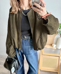 CURA CLOSET（キュラ クローゼット）の「【ema.217 select】フェイクスエードブルゾン（ブルゾン）」