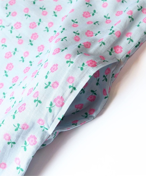 HOLIDAY（ホリデイ）の「FLOWER RUFFLE STRAP DRESS フラワーワッフルストラップドレス（ワンピース・レディース・ブルー・ONE SIZE）」の4枚目の写真