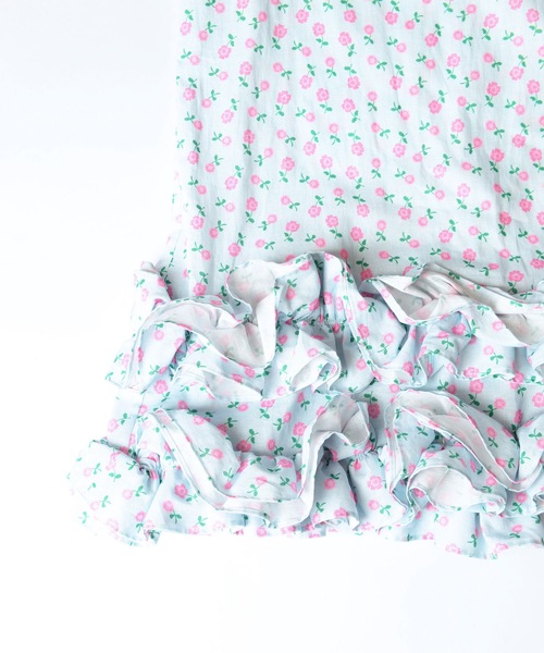 HOLIDAY（ホリデイ）の「FLOWER RUFFLE STRAP DRESS フラワーワッフルストラップドレス（ワンピース・レディース・ブルー・ONE SIZE）」の7枚目の写真